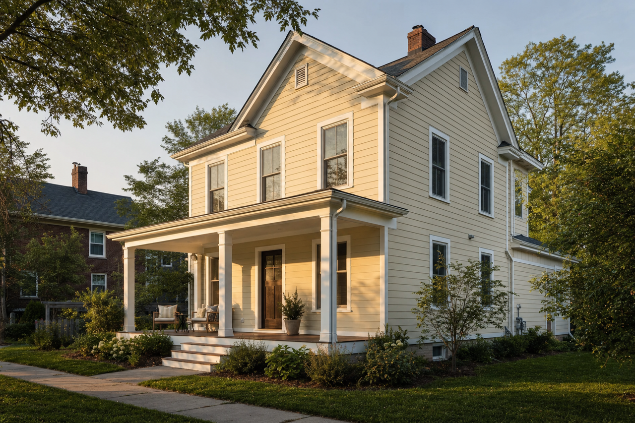 Abingdon by Benjamin Moore on exterior