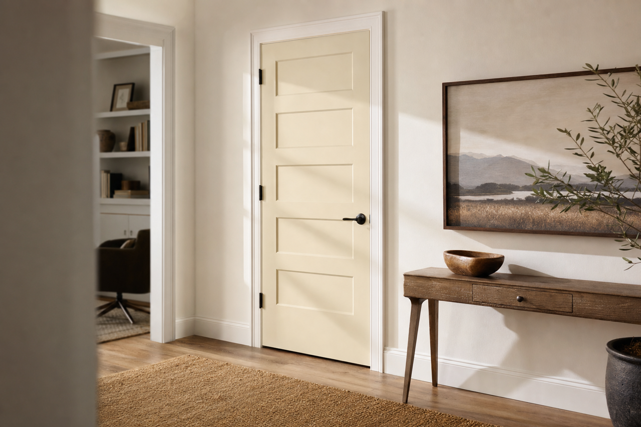 Abingdon by Benjamin Moore on interior-doors