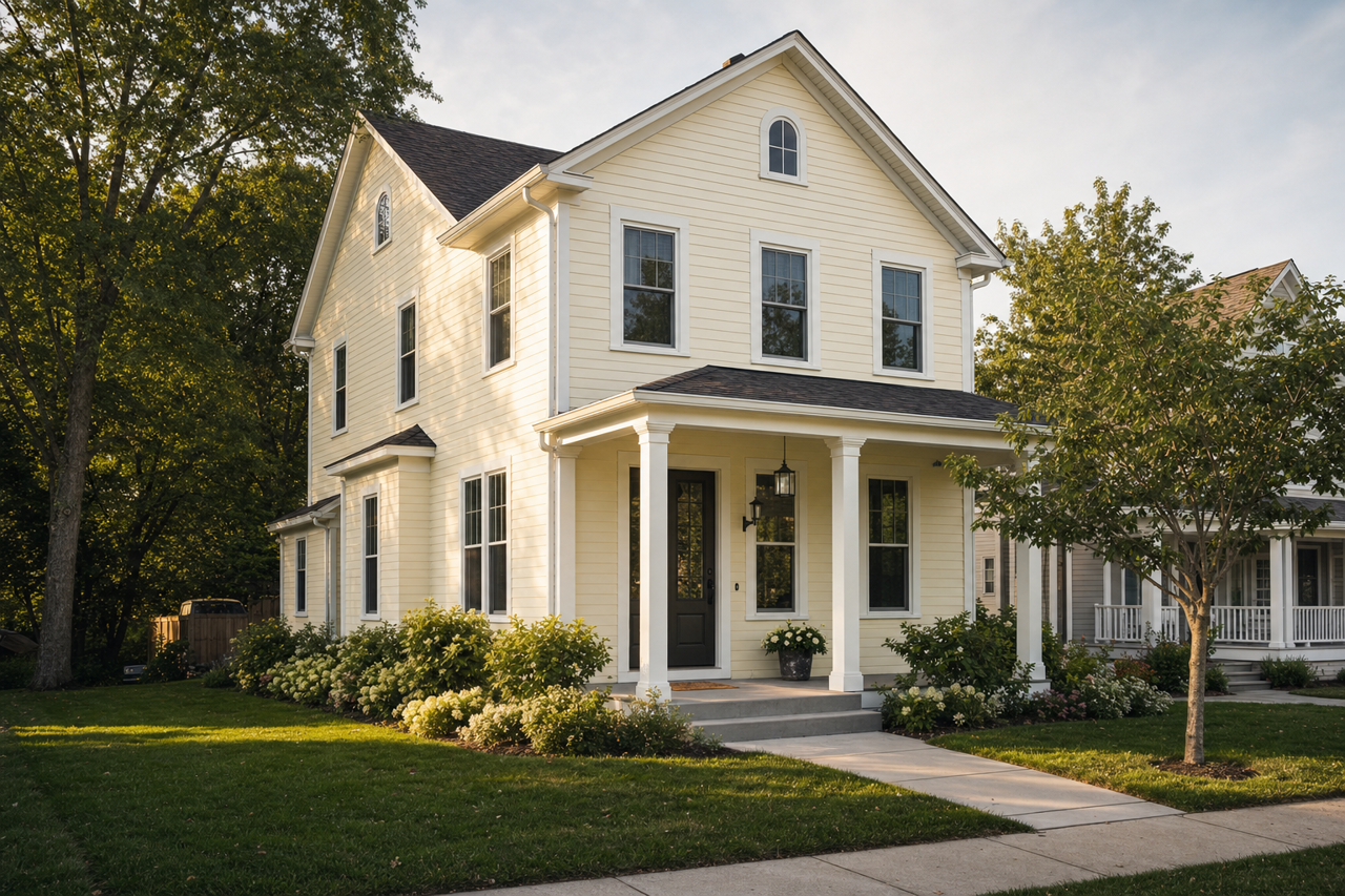 Cloud by Benjamin Moore on exterior