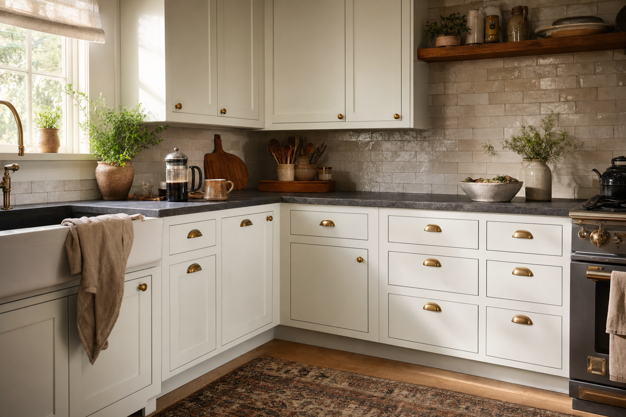 Decorator's by Benjamin Moore on cabinets