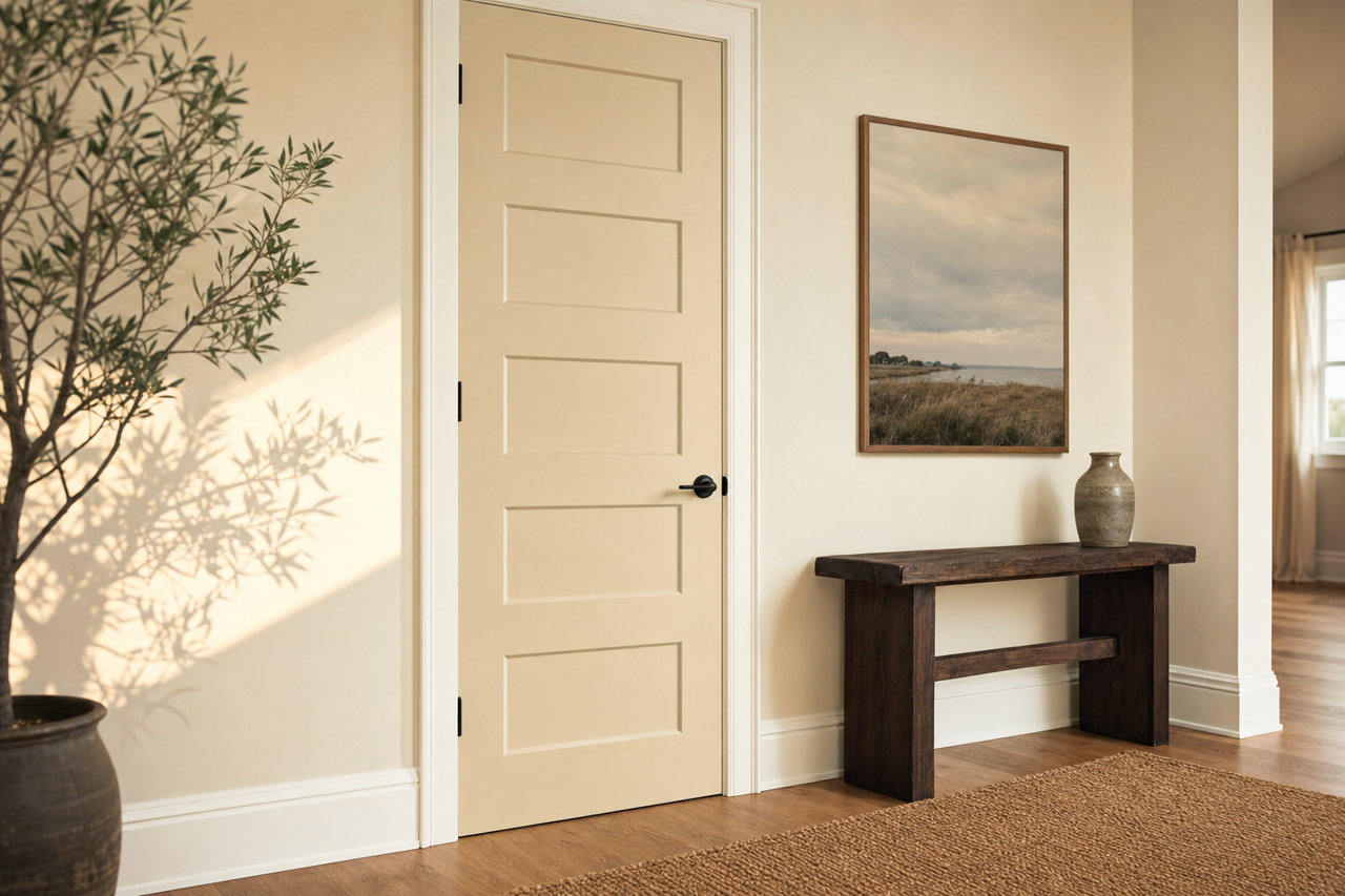 Balboa by Benjamin Moore on interior-doors