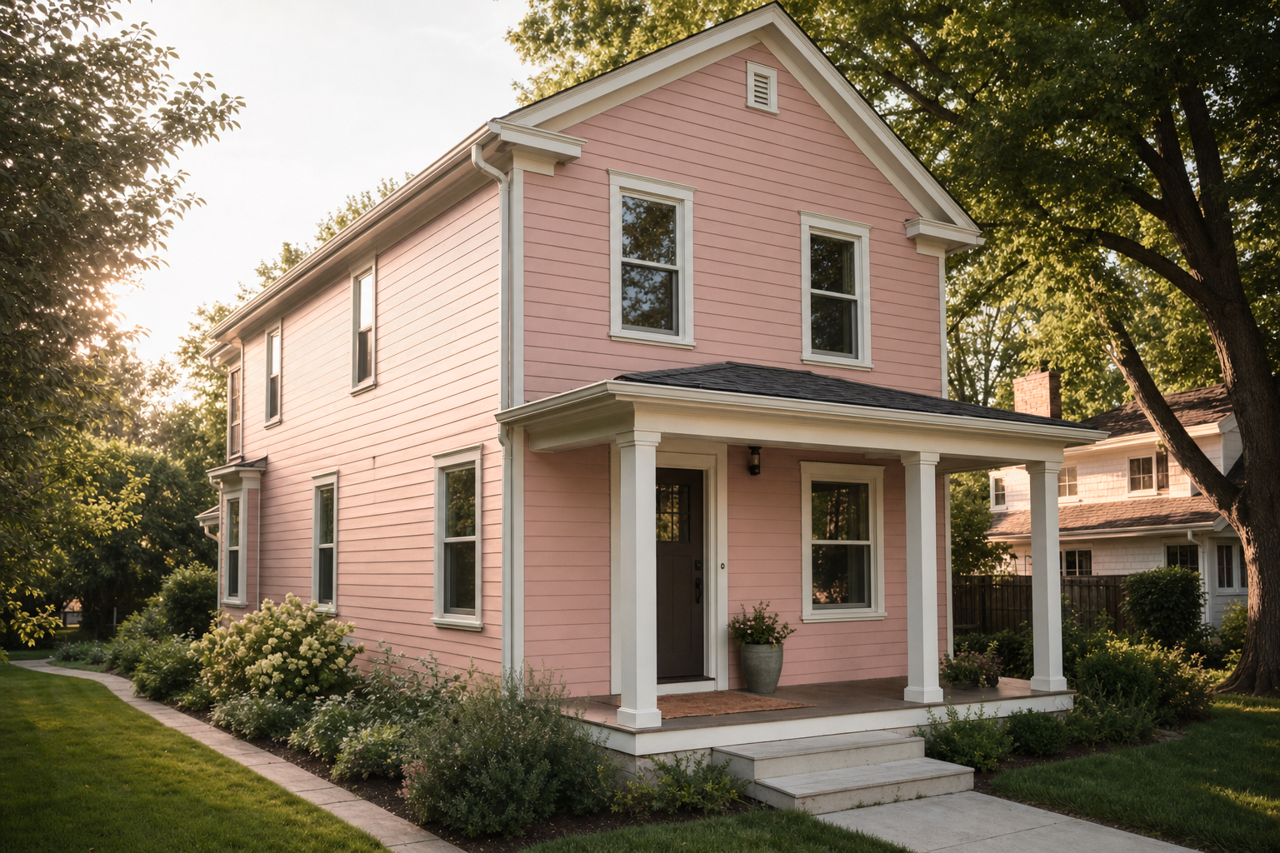 Cabbage Rose by Sherwin-Williams on exterior