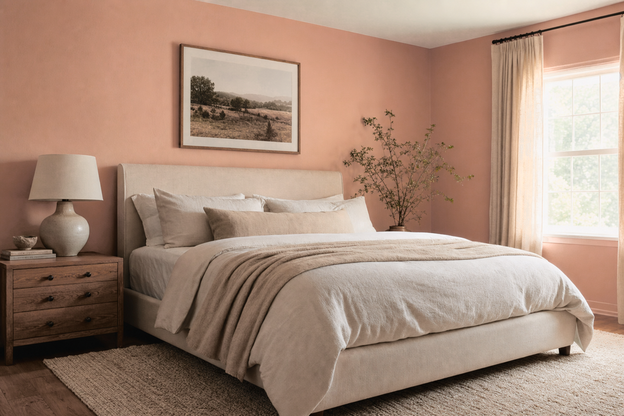 Cabbage Rose by Sherwin-Williams on interiors