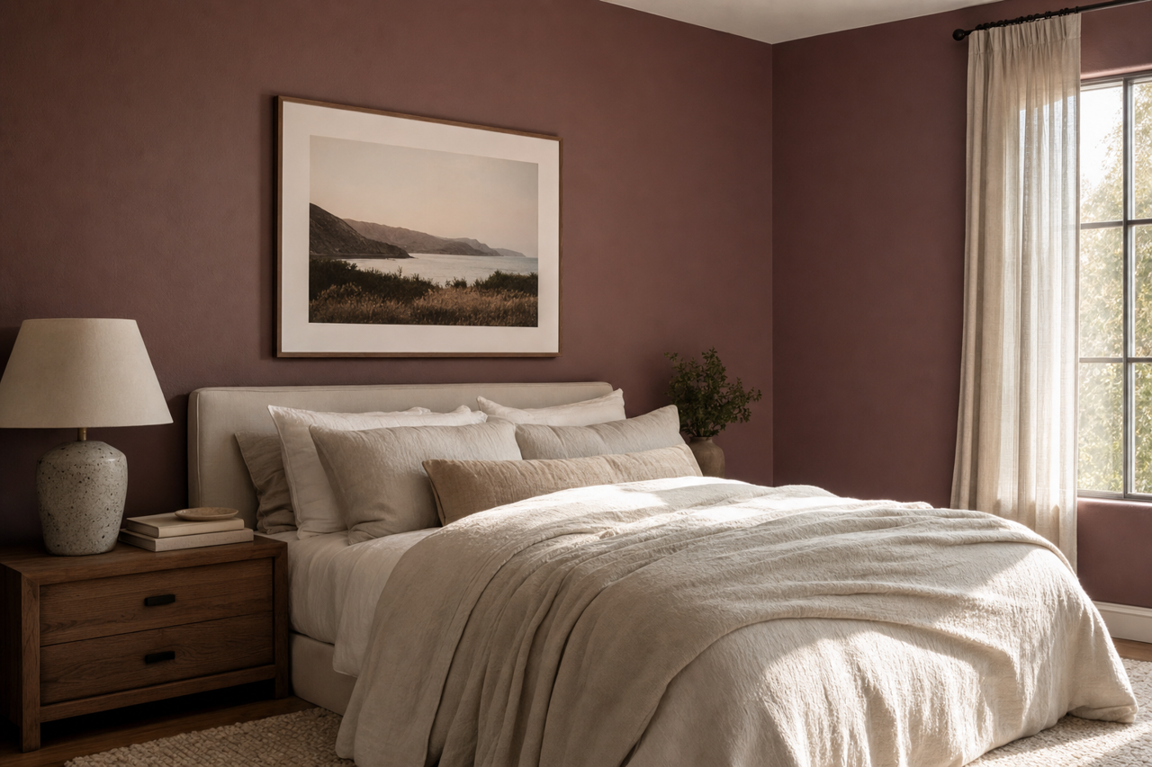 Deepest Mauve by Sherwin-Williams on interiors