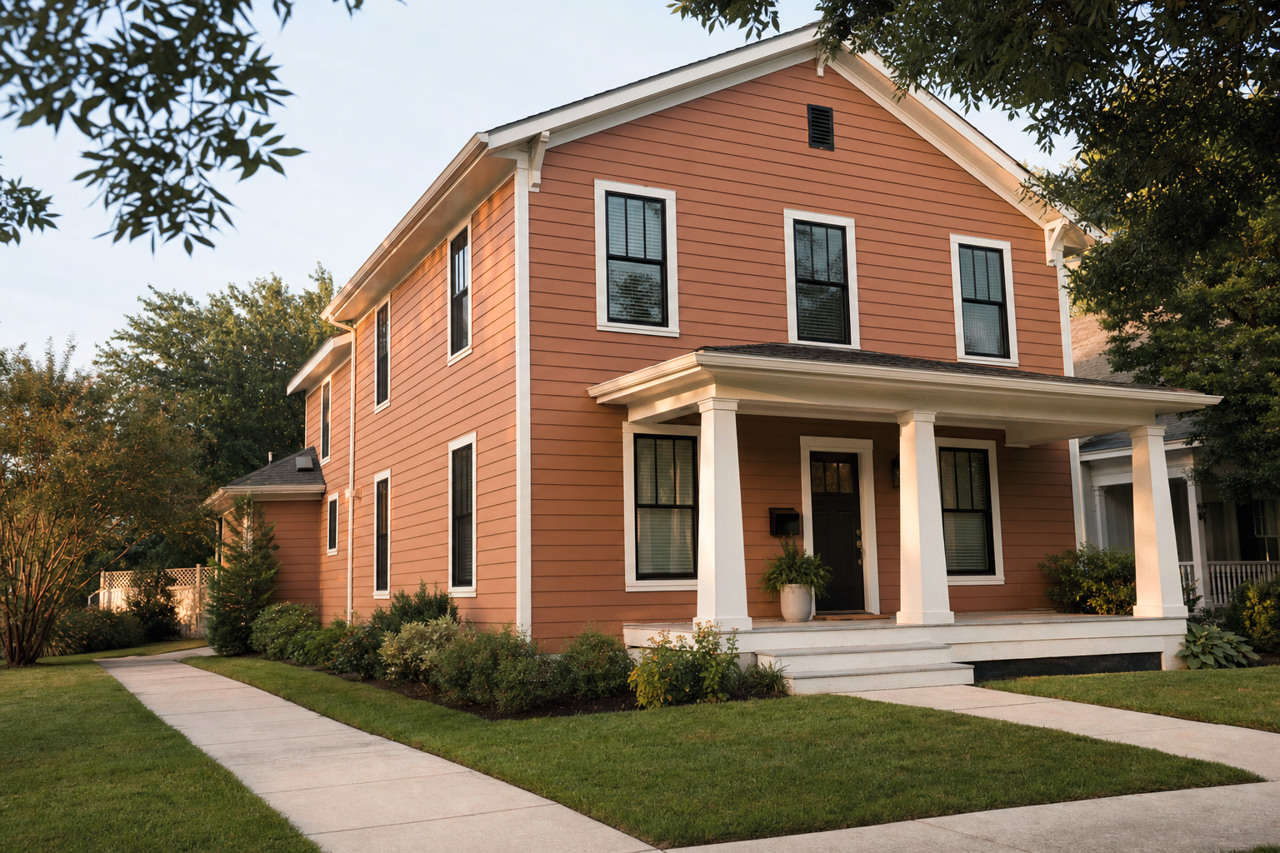 Decorous Amber by Sherwin-Williams on exterior