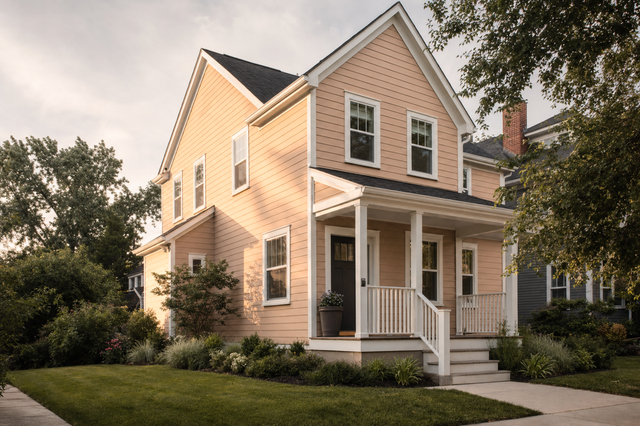 Wickerwork by Sherwin-Williams on exterior