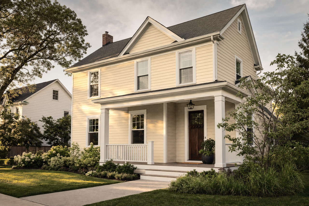 Crewel Tan by Sherwin-Williams on exterior