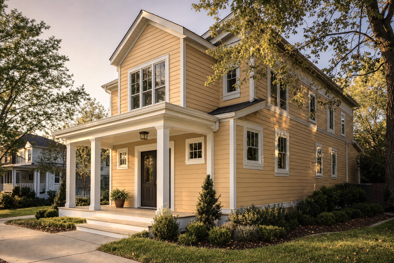 Empire Gold by Sherwin-Williams on exterior