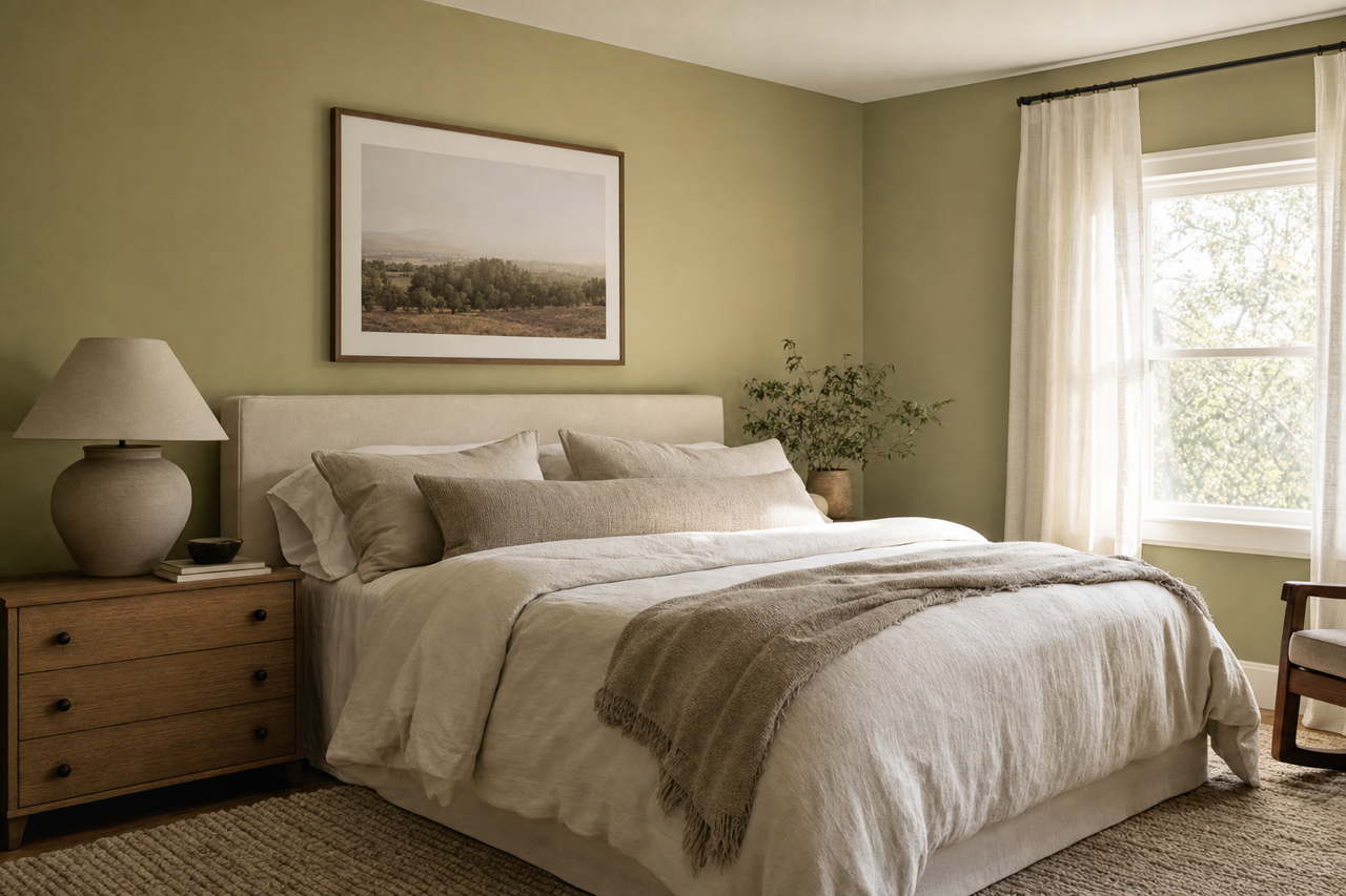Sheraton Sage by Sherwin-Williams on interiors