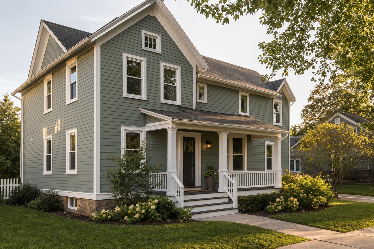 Gallery Green by Sherwin-Williams on exterior