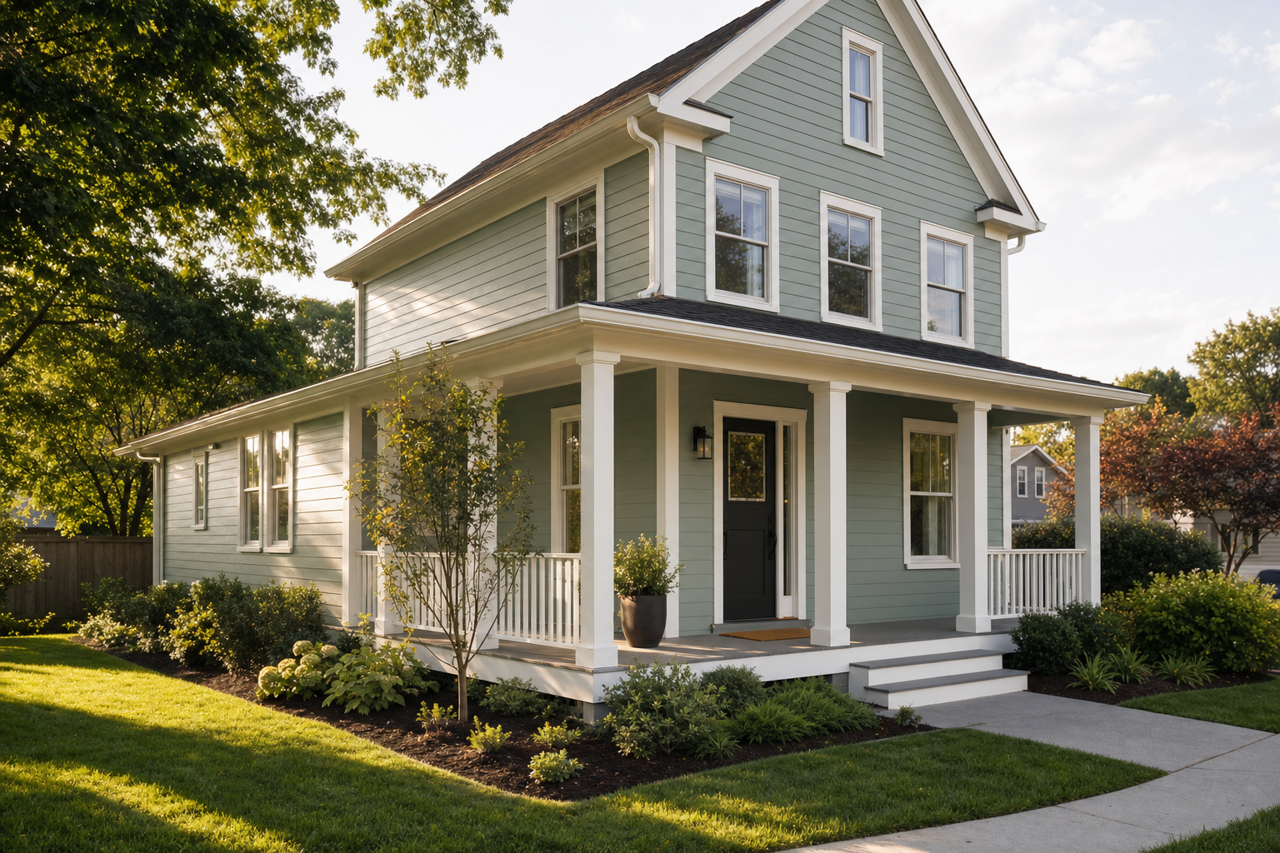 Calico by Sherwin-Williams on exterior