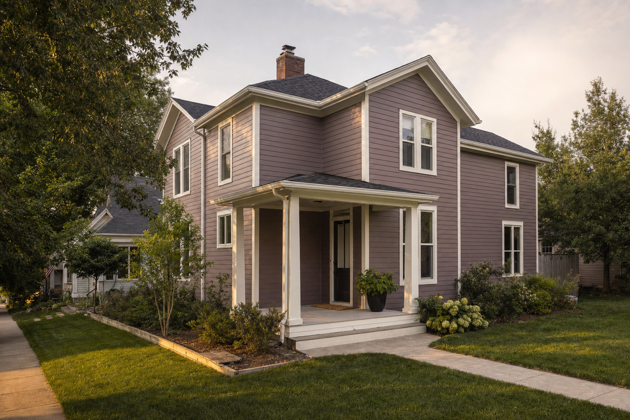 Patchwork Plum by Sherwin-Williams on exterior