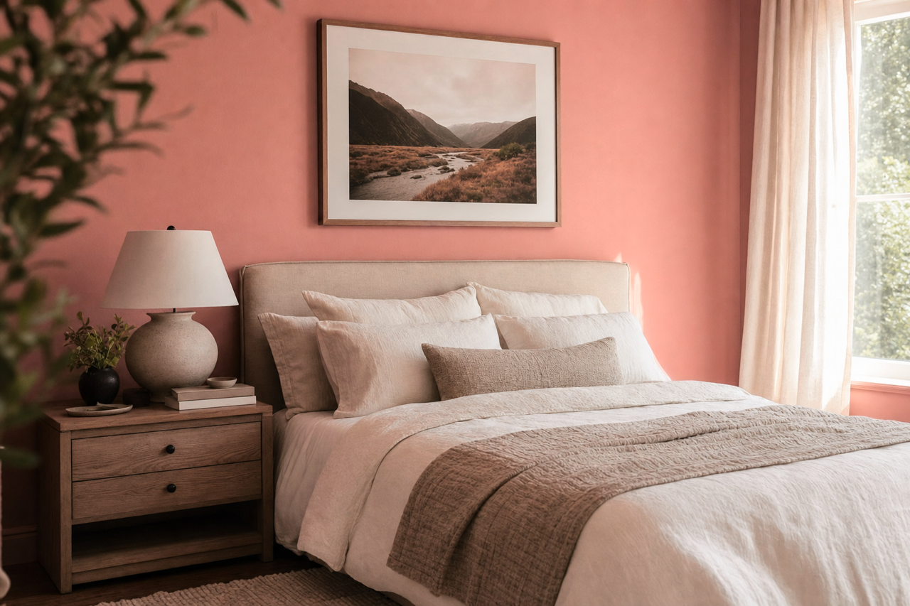 Rosedust by Sherwin-Williams on interiors
