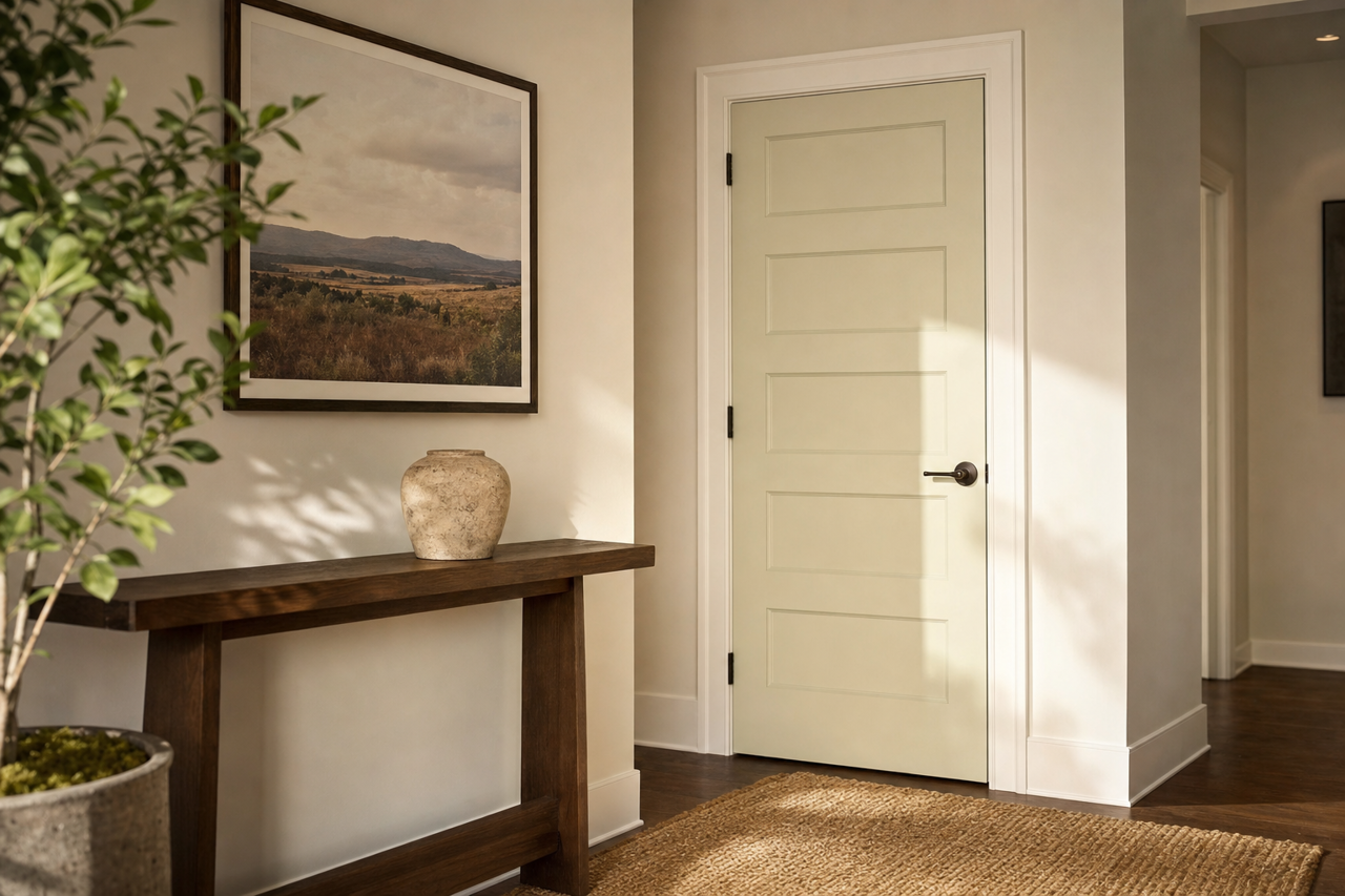 Acanthus by Sherwin-Williams on interior-doors