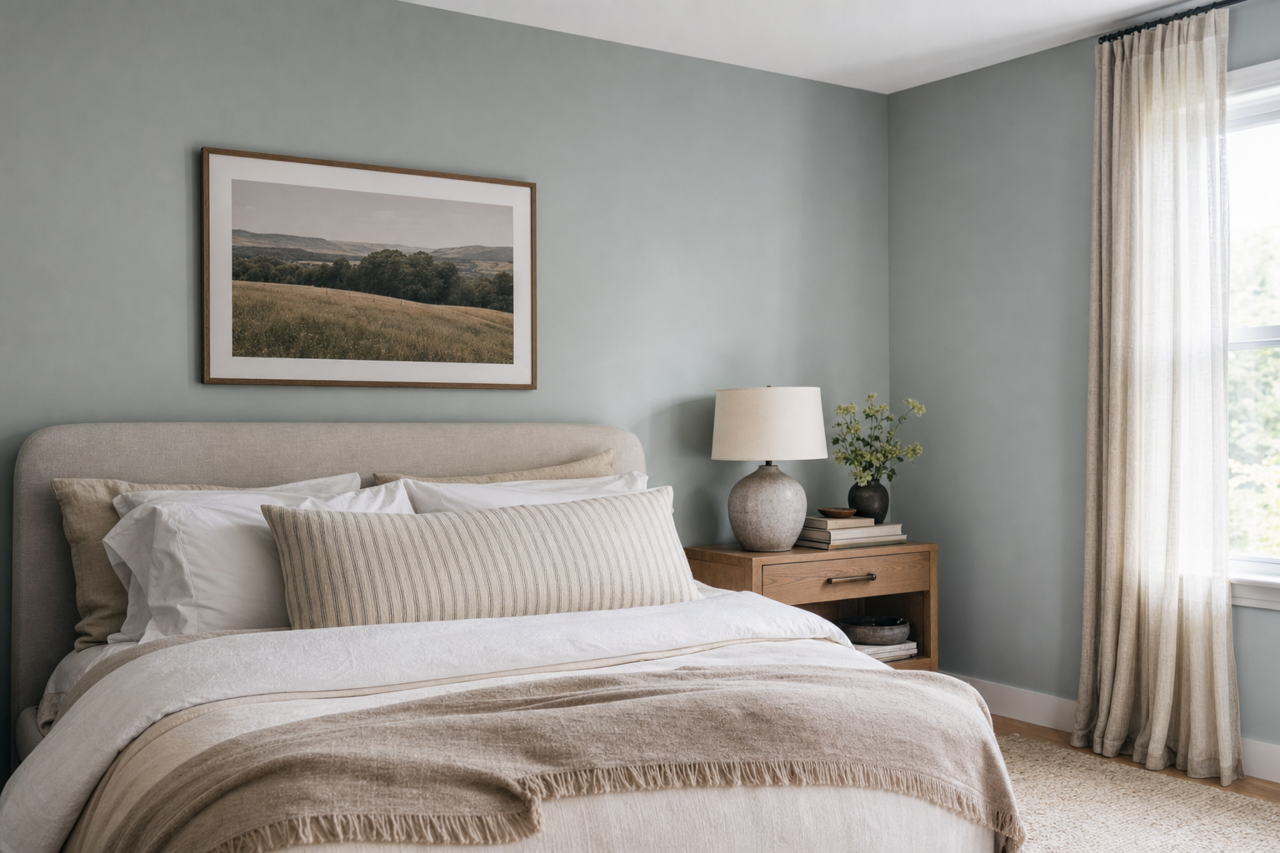 Dutch Tile Blue by Sherwin-Williams on interiors