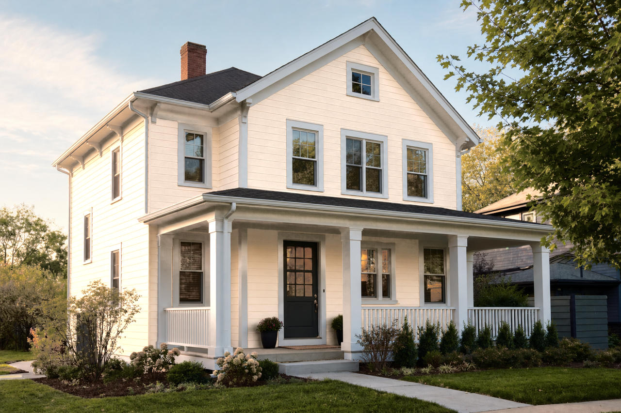 Indian White by Sherwin-Williams on exterior
