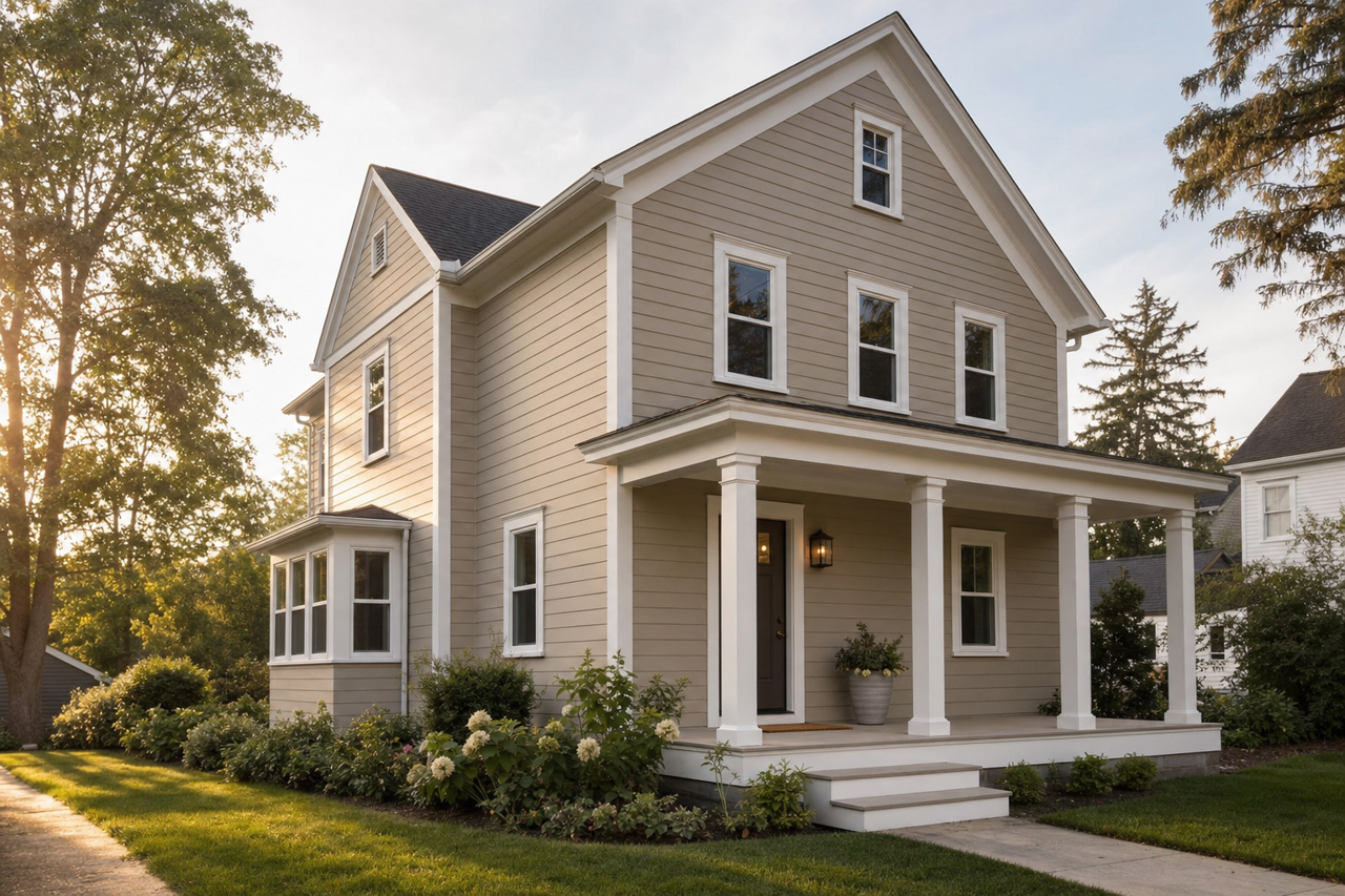 Morris Room Grey by Sherwin-Williams on exterior