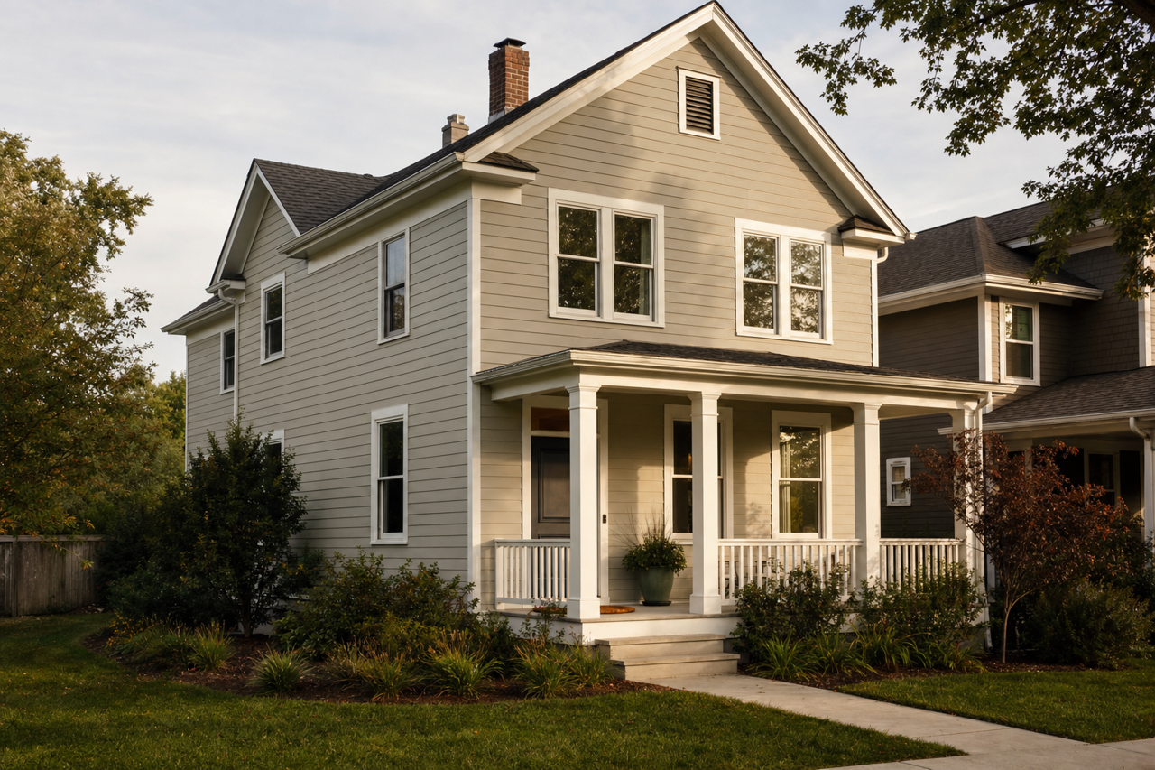 Silver Gray by Sherwin-Williams on exterior