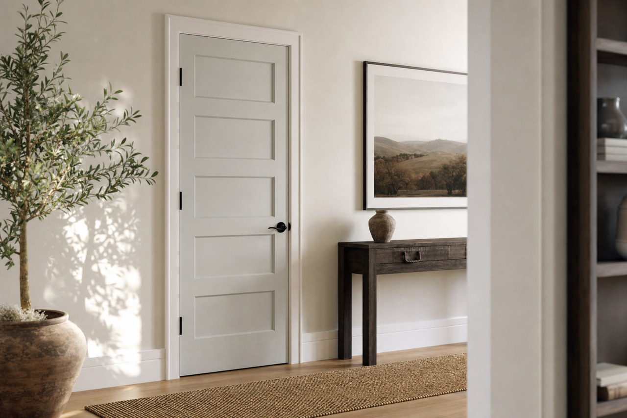 Pearl Gray by Sherwin-Williams on interior-doors