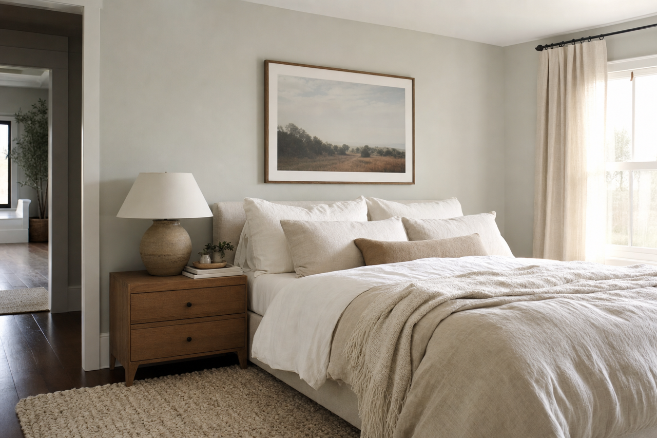 Pearl Gray by Sherwin-Williams on interiors