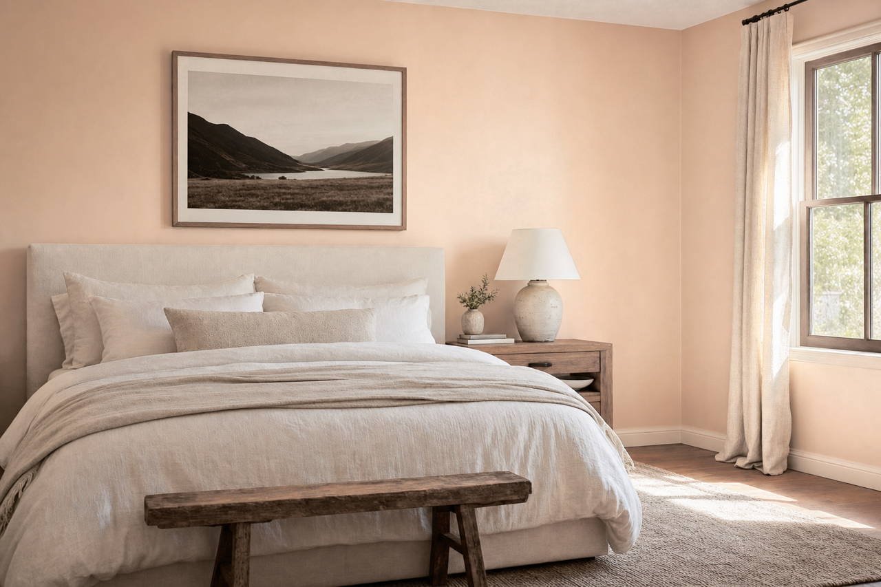 Classic Sand by Sherwin-Williams on interiors