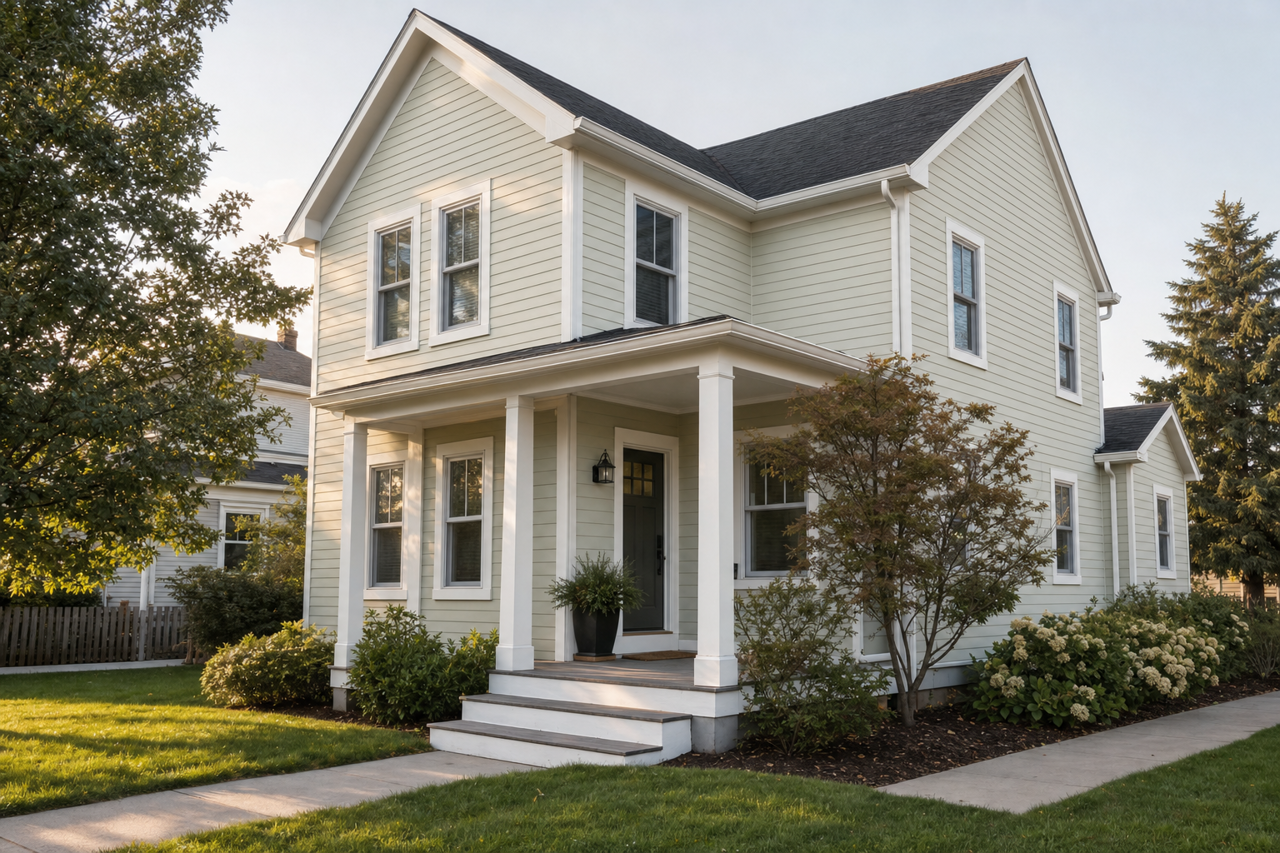 Frostwork by Sherwin-Williams on exterior