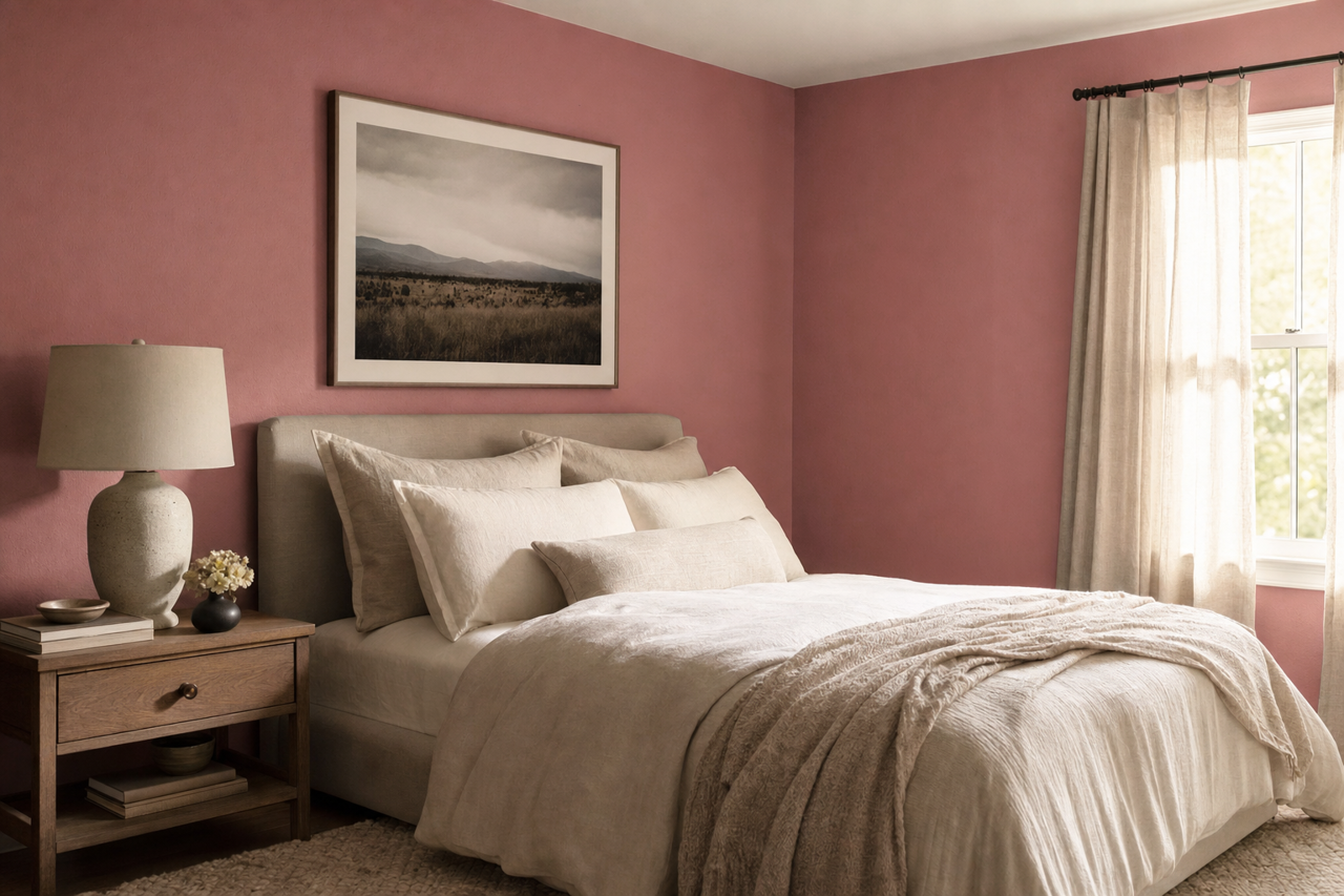 Salon Rose by Sherwin-Williams on interiors