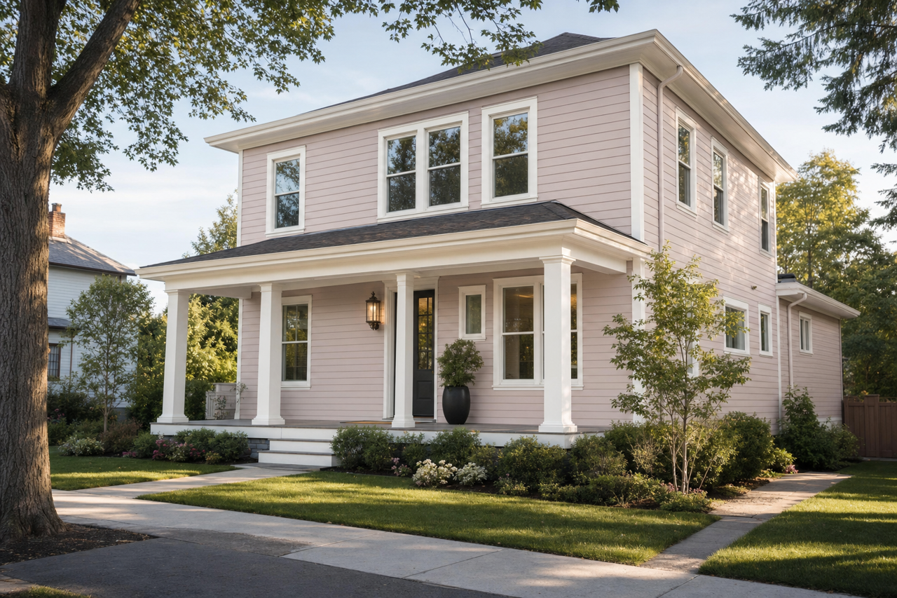 Studio Mauve by Sherwin-Williams on exterior
