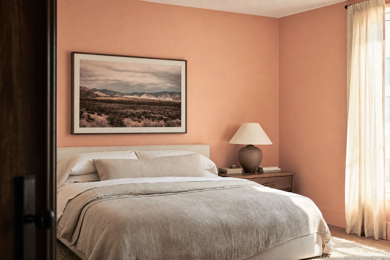 Rose Tan by Sherwin-Williams on interiors