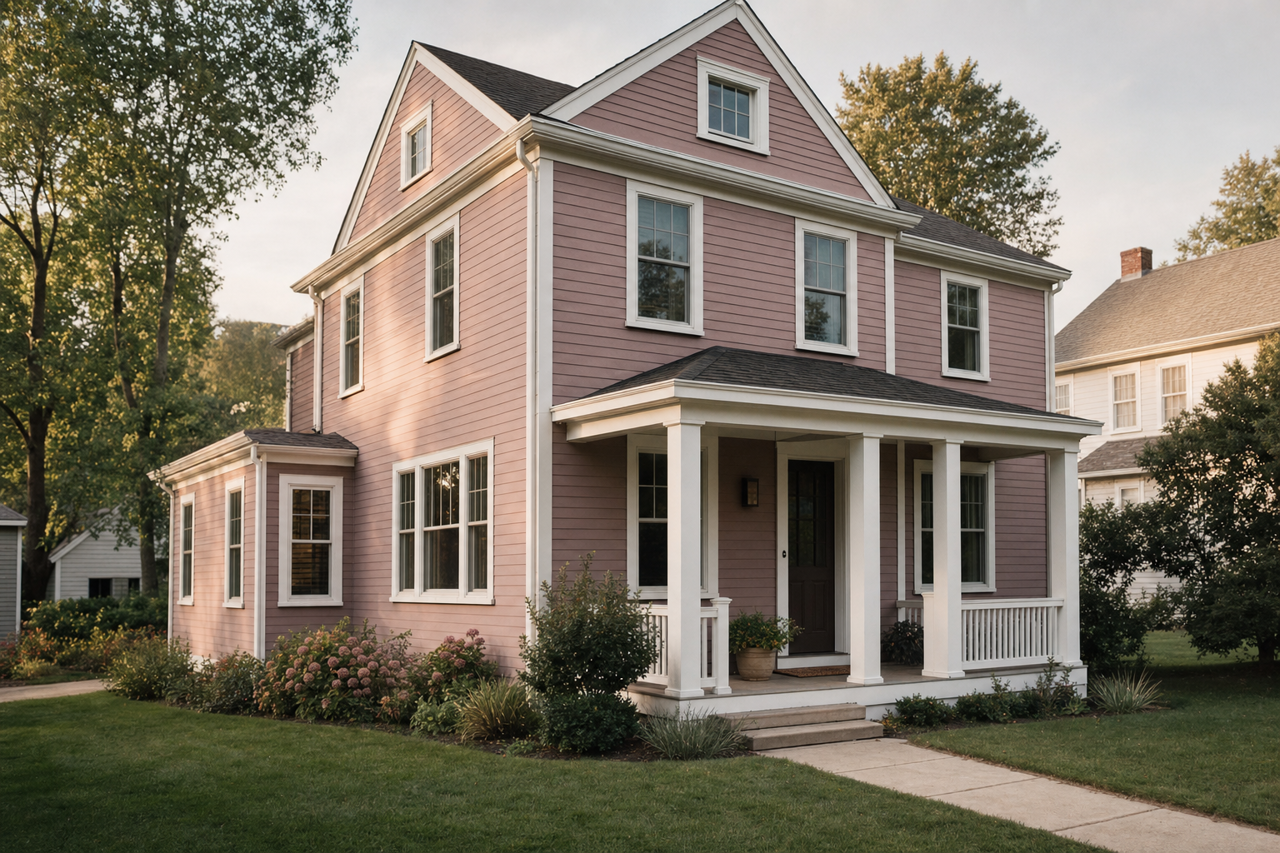 Orchid by Sherwin-Williams on exterior