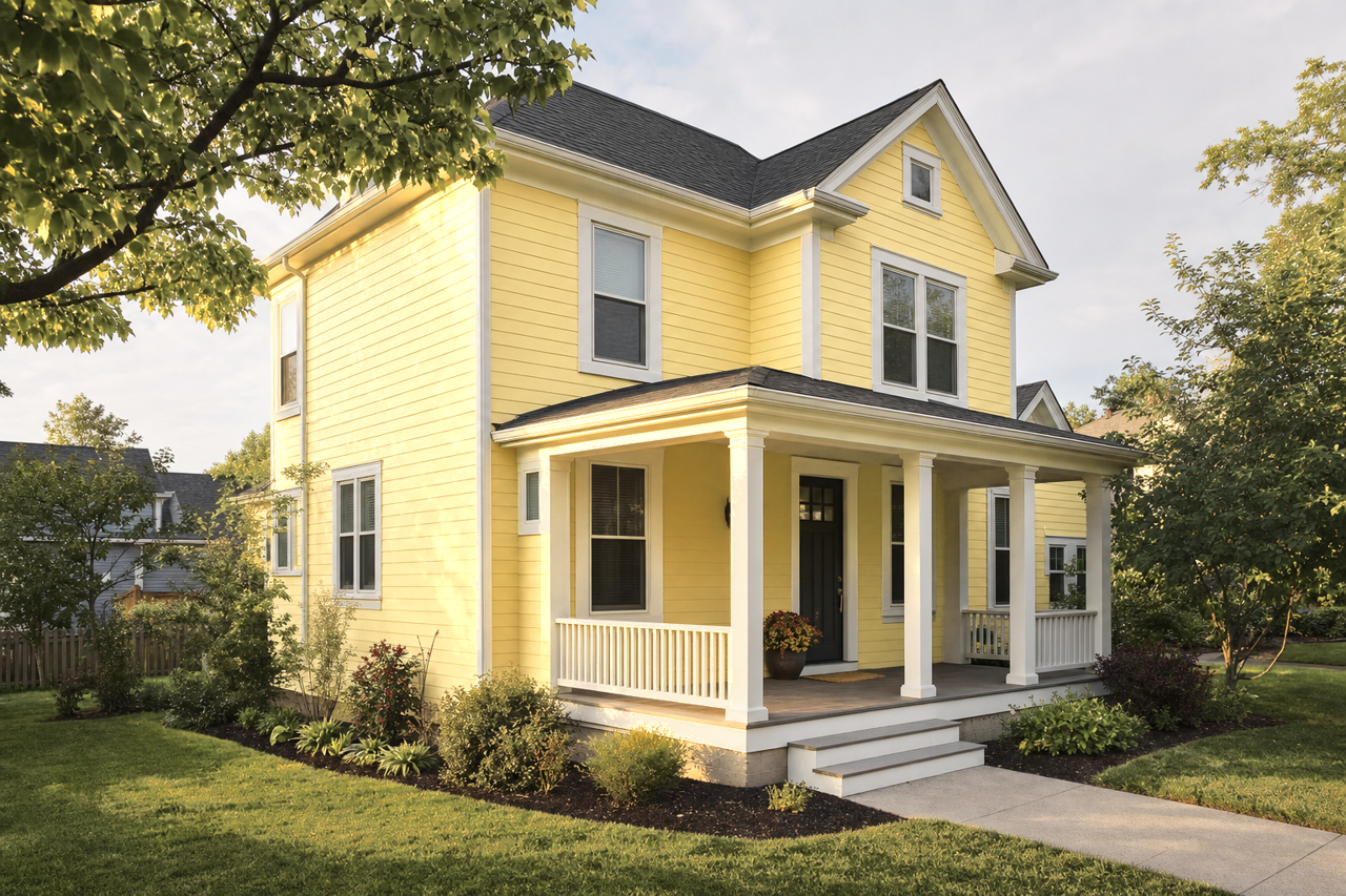 Chartreuse by Sherwin-Williams on exterior