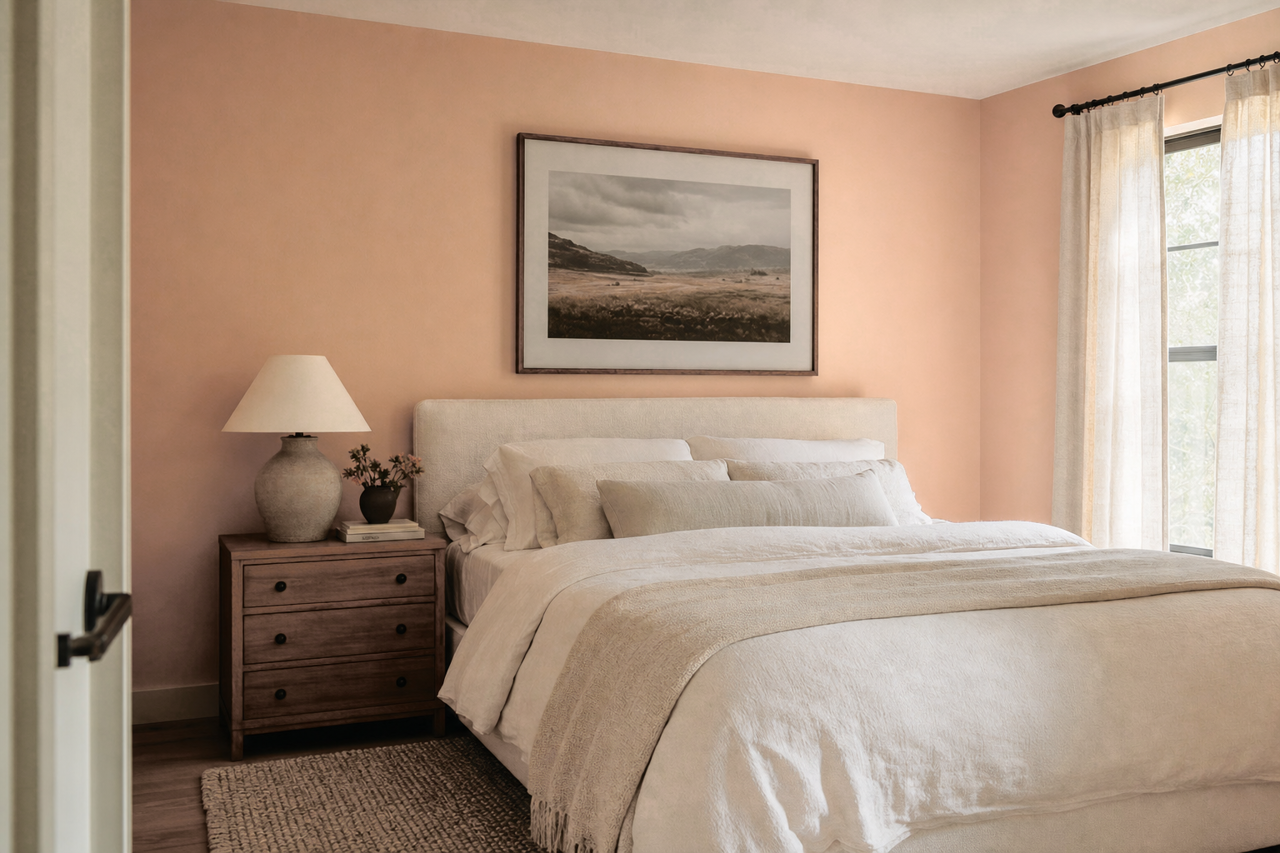 Pinky Beige by Sherwin-Williams on interiors
