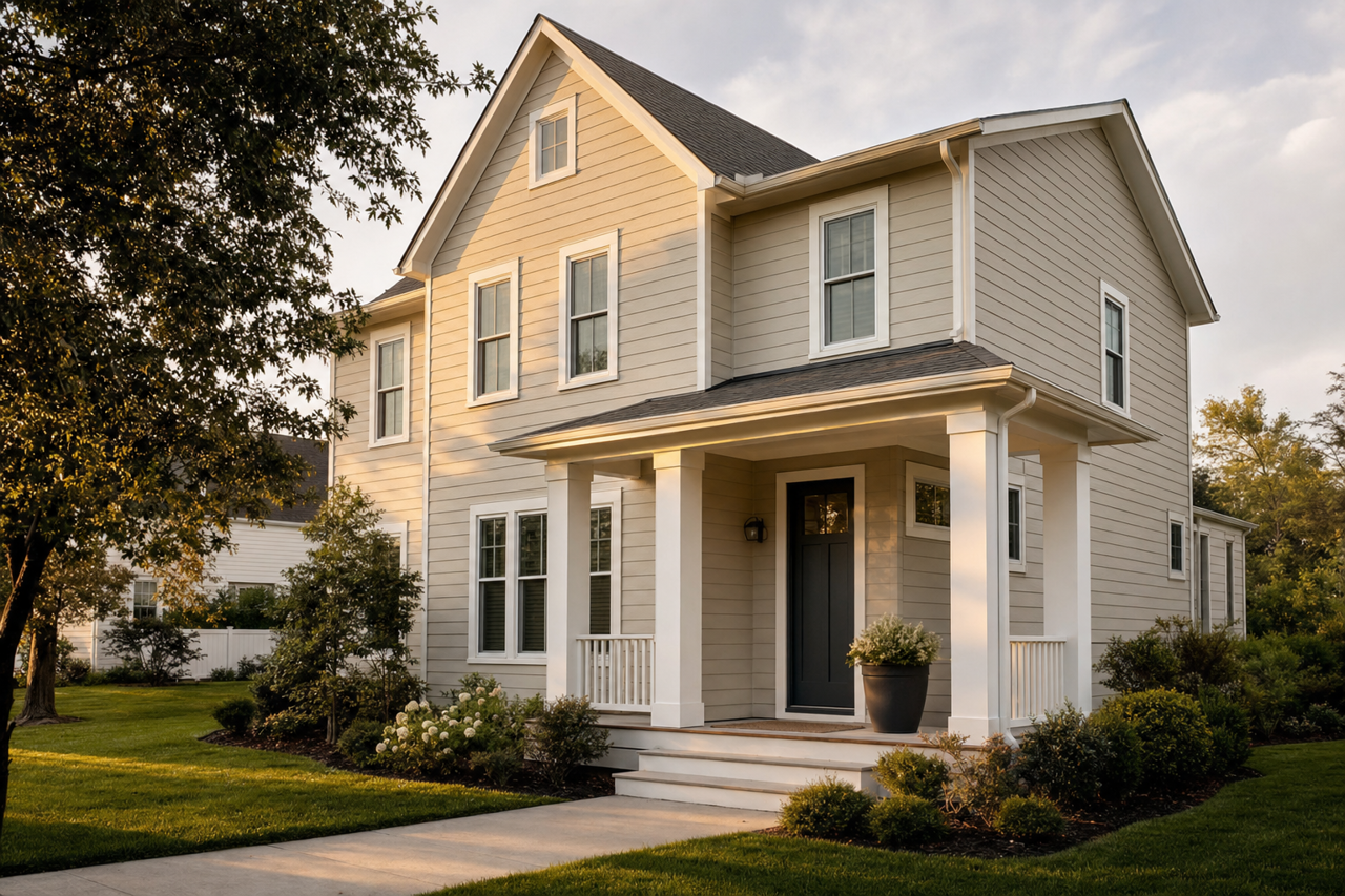 Skyline Steel by Sherwin-Williams on exterior