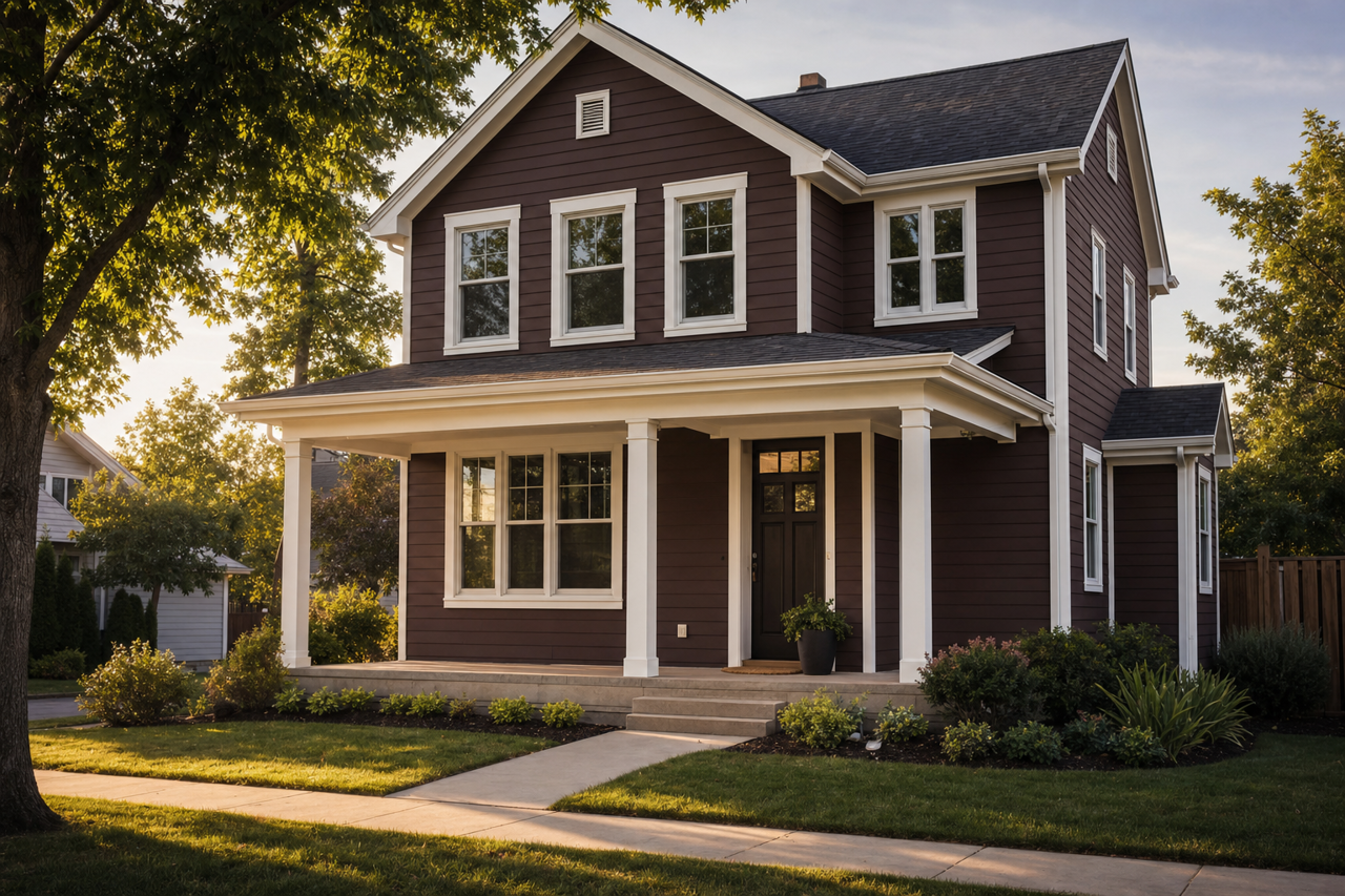 Rockweed by Sherwin-Williams on exterior