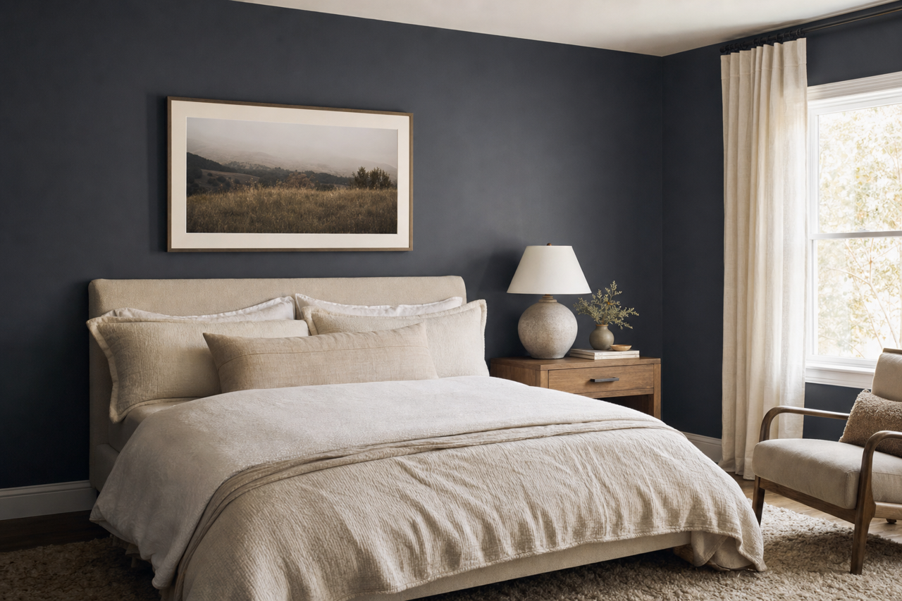 Charcoal Blue by Sherwin-Williams on interiors
