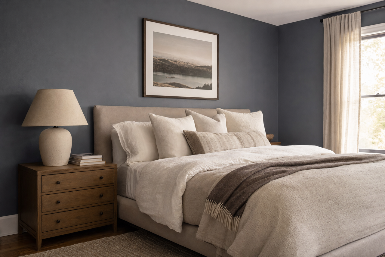 Mineral Gray by Sherwin-Williams on interiors