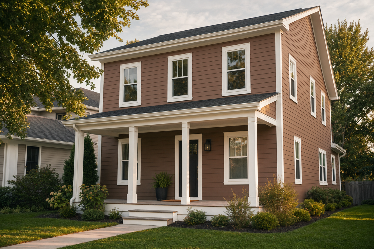 Rookwood Brown by Sherwin-Williams on exterior