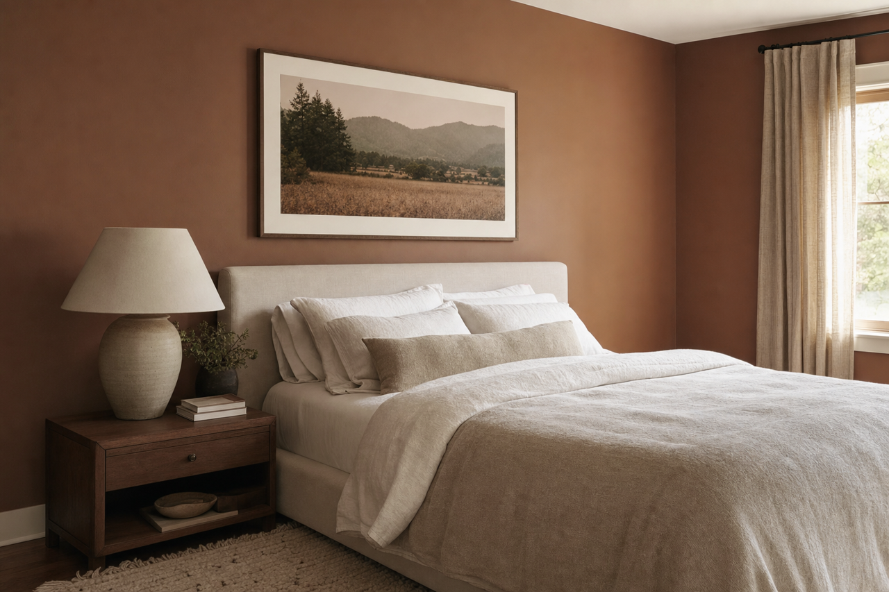 Rookwood Medium Brown by Sherwin-Williams on interiors