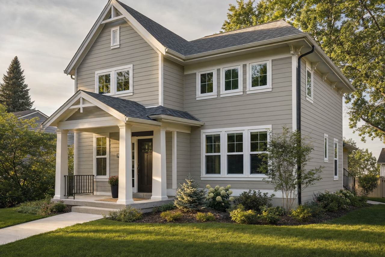 Downing Stone by Sherwin-Williams on exterior
