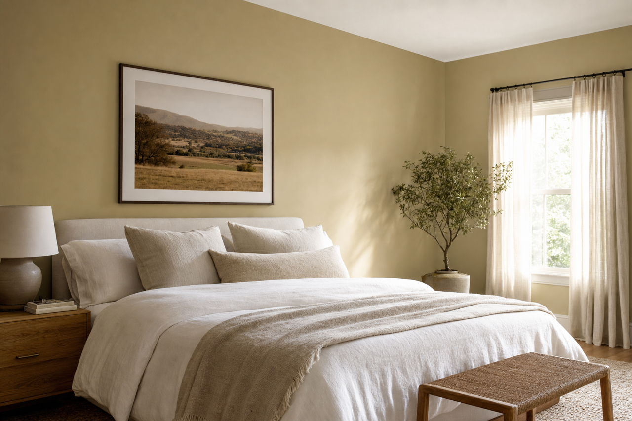 Colonial Revival Green Stone by Sherwin-Williams on interiors