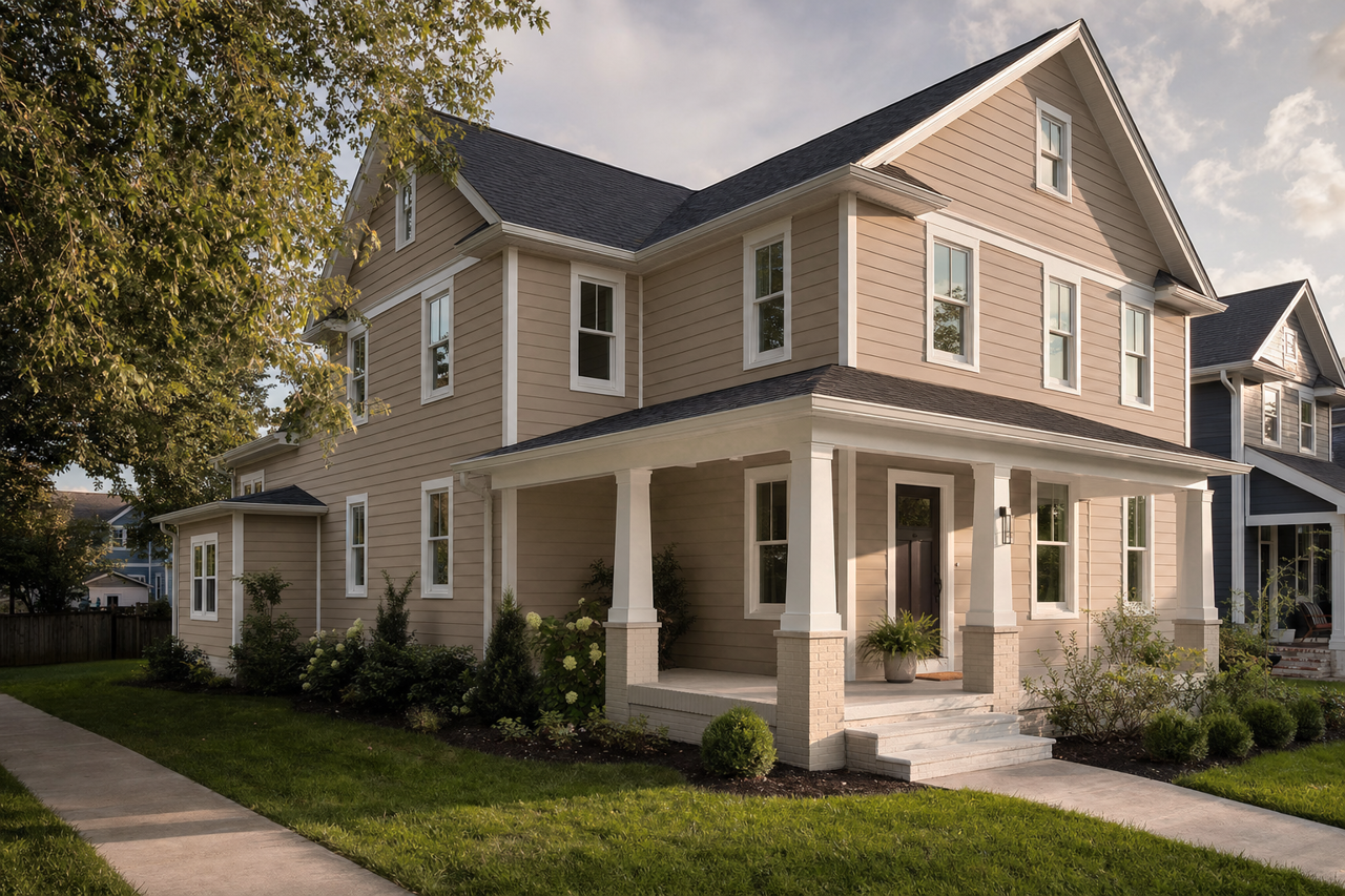 Colonial Revival Stone by Sherwin-Williams on exterior