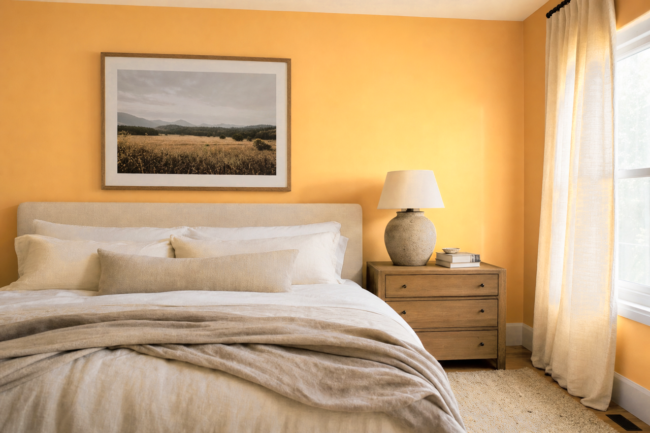 Classical Gold by Sherwin-Williams on interiors