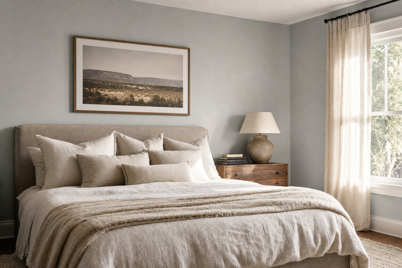 Colonial Revival Gray by Sherwin-Williams on interiors