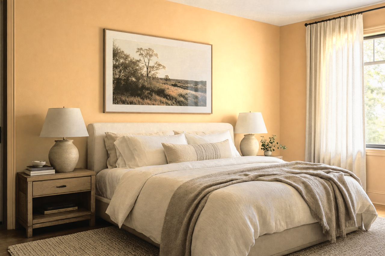 Birdseye Maple by Sherwin-Williams on interiors