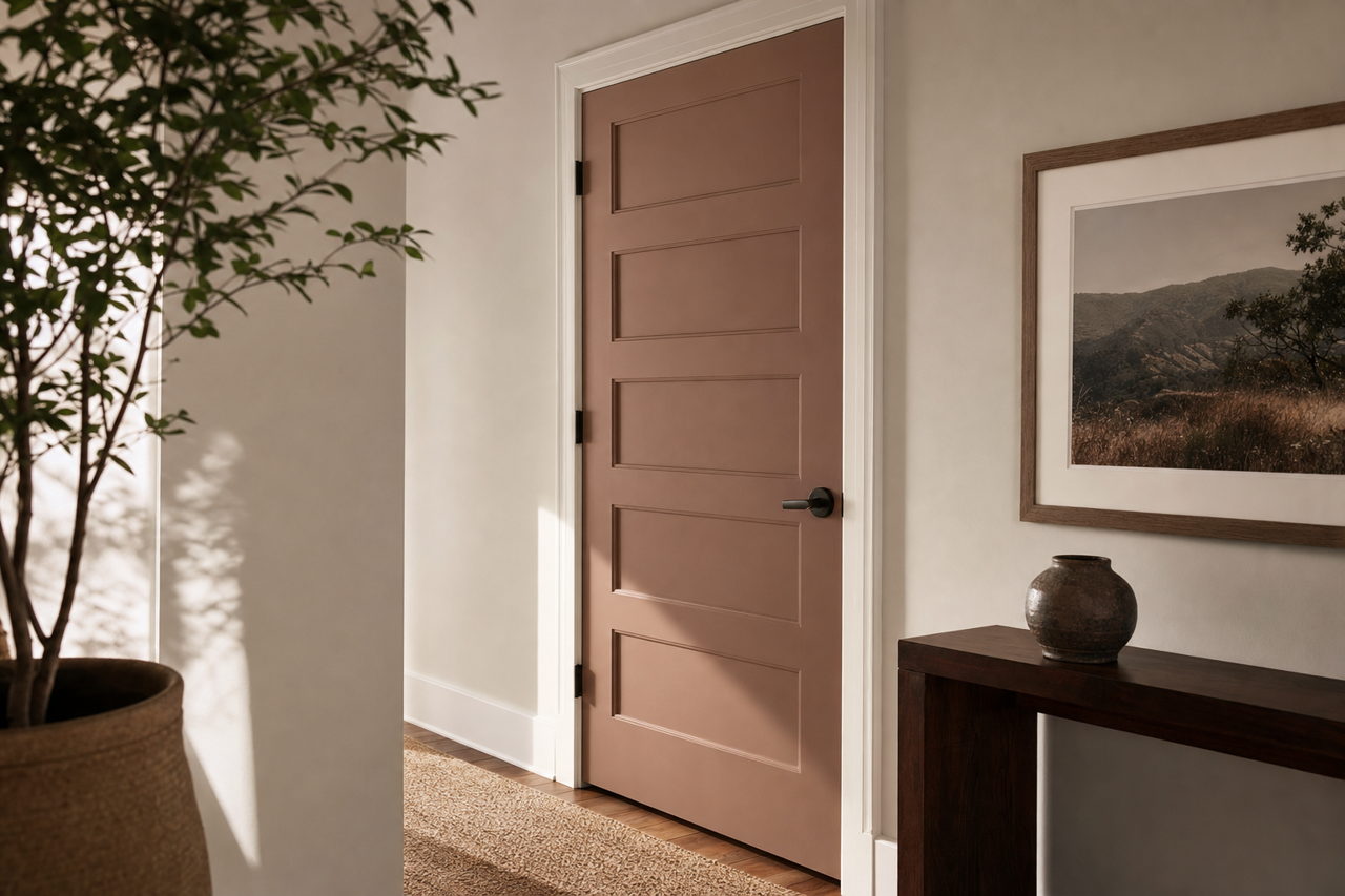 Quartersawn Oak by Sherwin-Williams on interior-doors