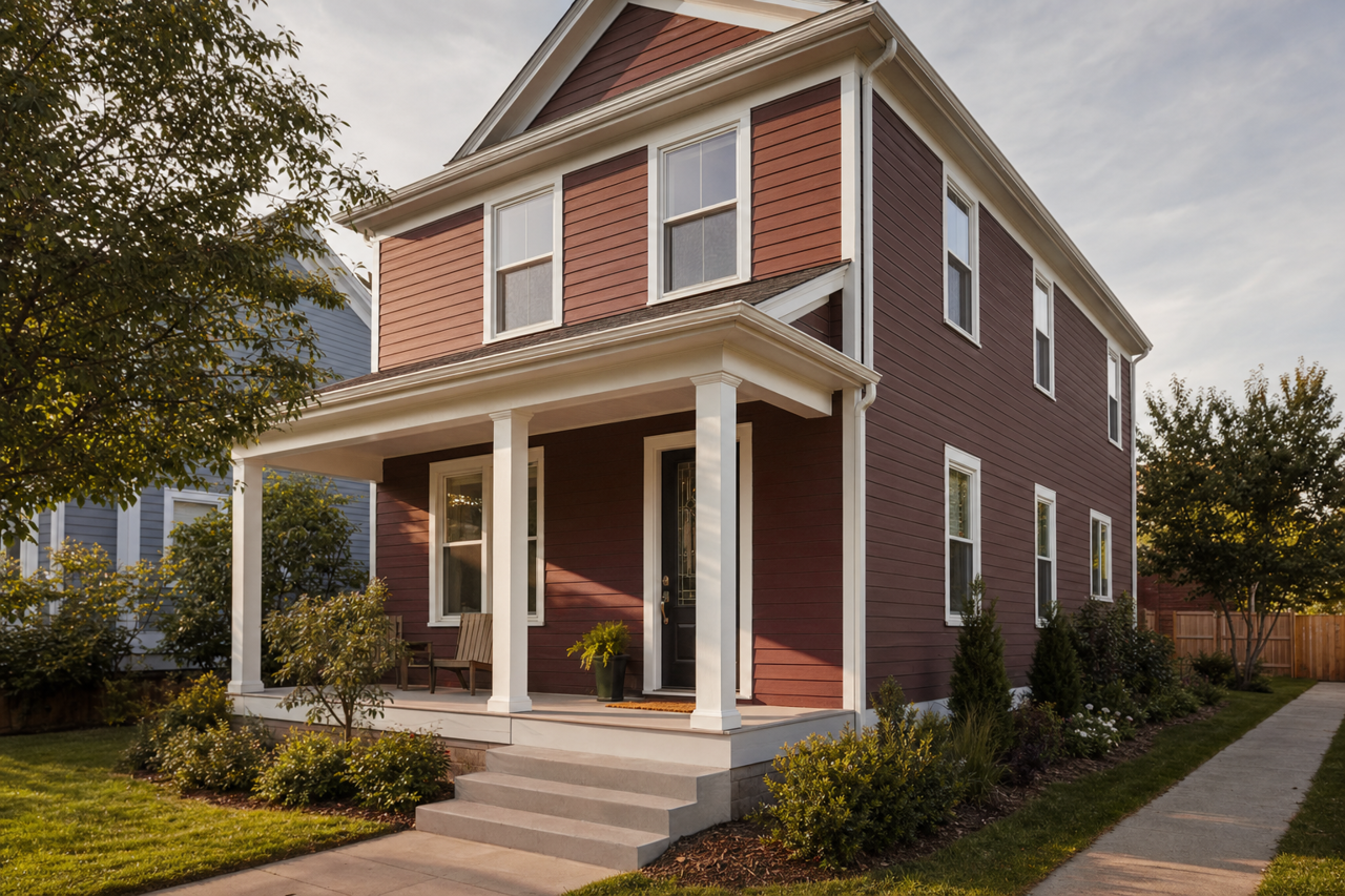 Aurora Brown by Sherwin-Williams on exterior