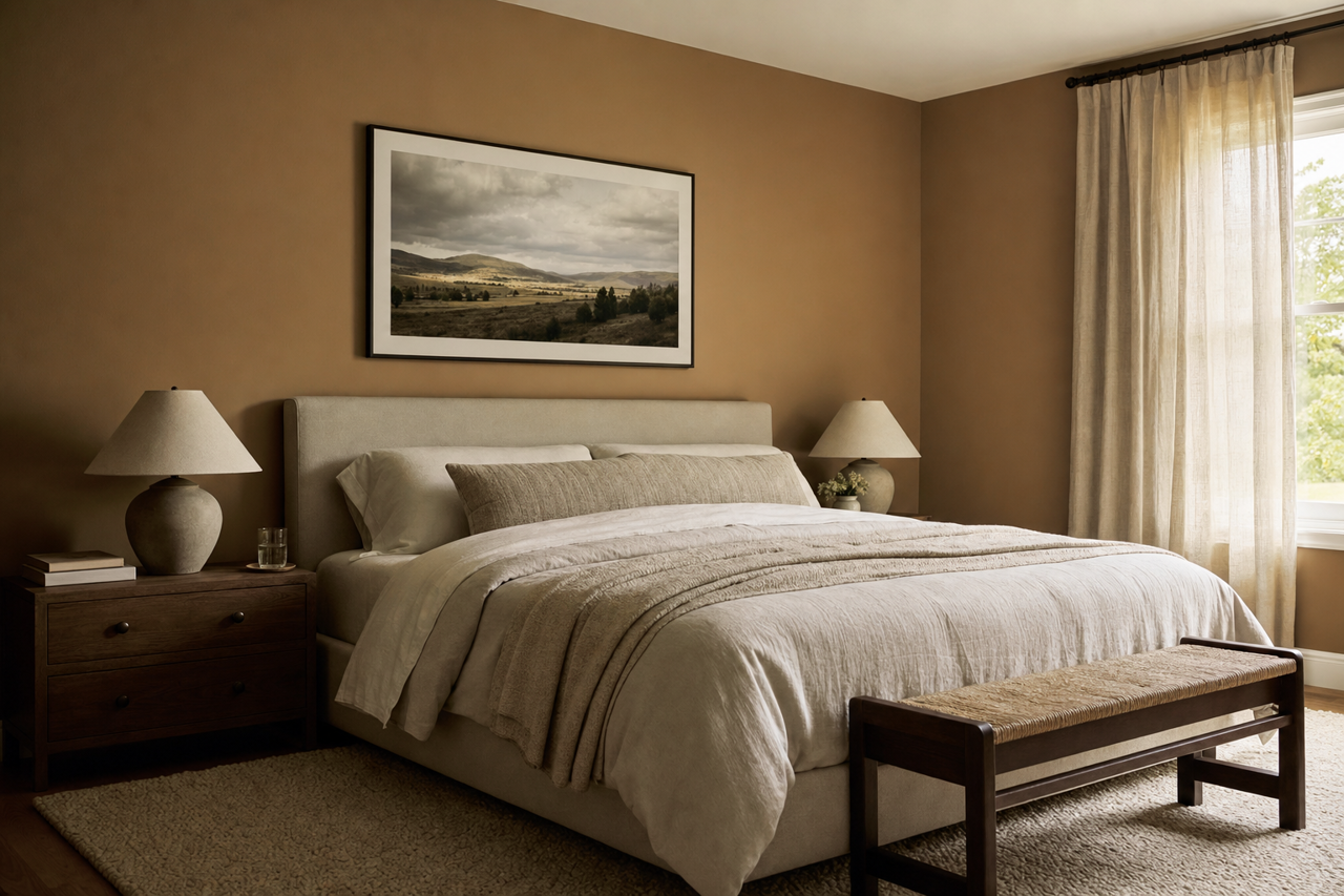 Roycroft Brass by Sherwin-Williams on interiors