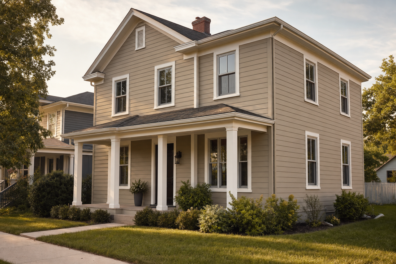 Bunglehouse Gray by Sherwin-Williams on exterior