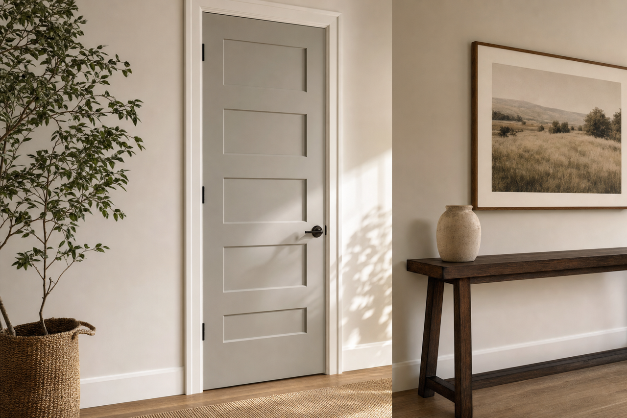 Chelsea Gray by Sherwin-Williams on interior-doors