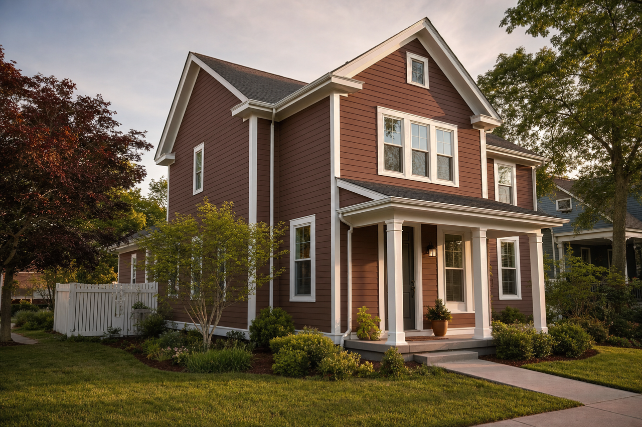 Fairfax Brown by Sherwin-Williams on exterior